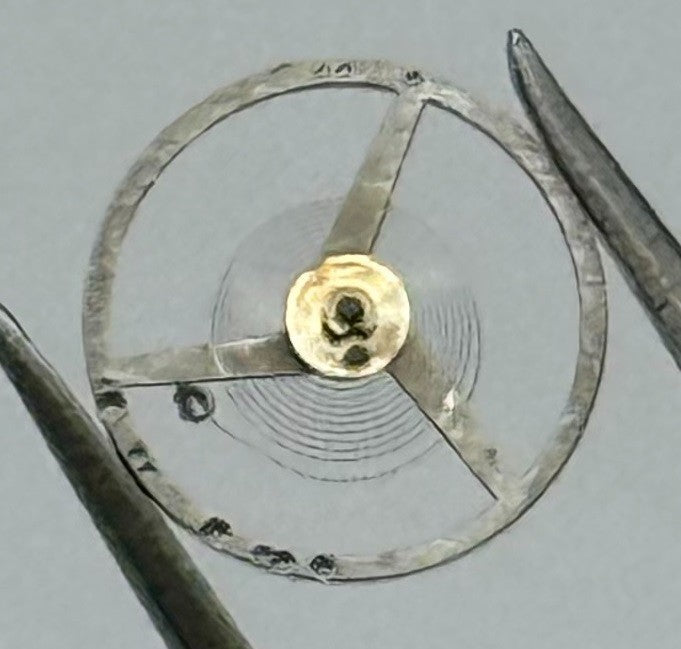 Felsa 4162 Balance Wheel Complete And Spring Renata 1244 M Watch Movement Parts