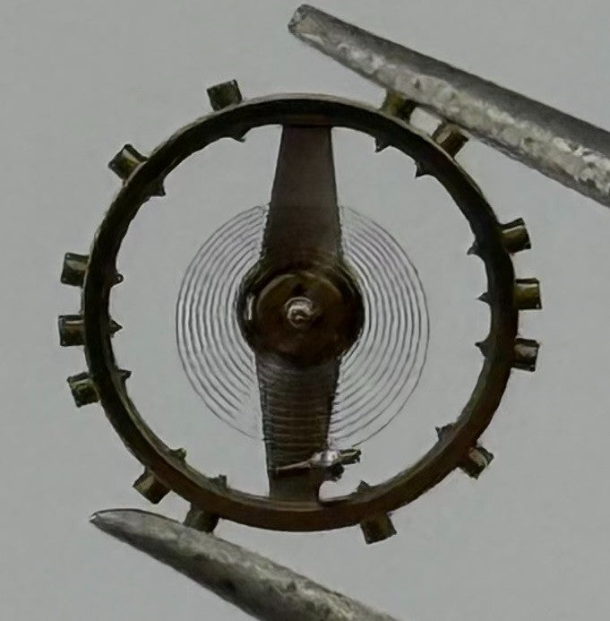Felsa 60 Balance Wheel Complete And Spring 5¼’’’ Watch Movement Parts NOS