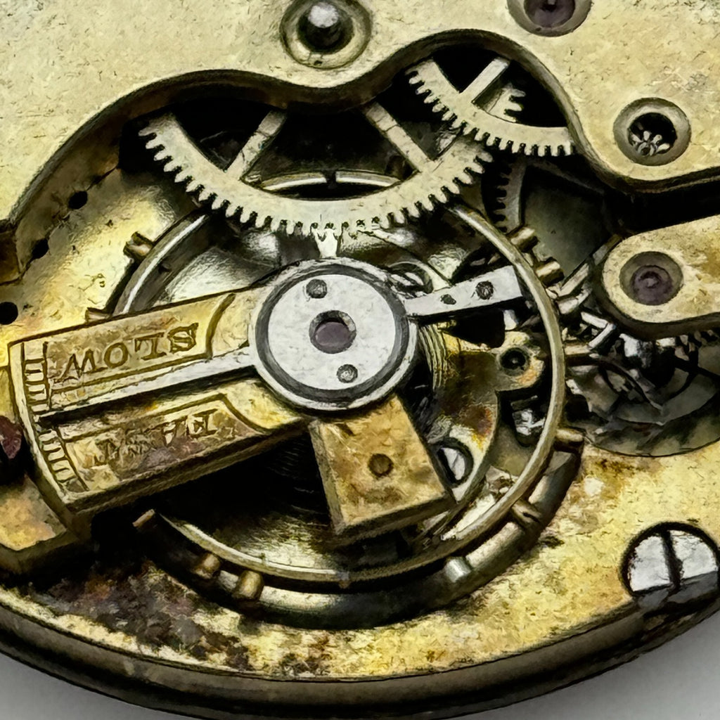 Antique Pocket Watch Movement Key Wound Parts Repair Spares 42.7mm