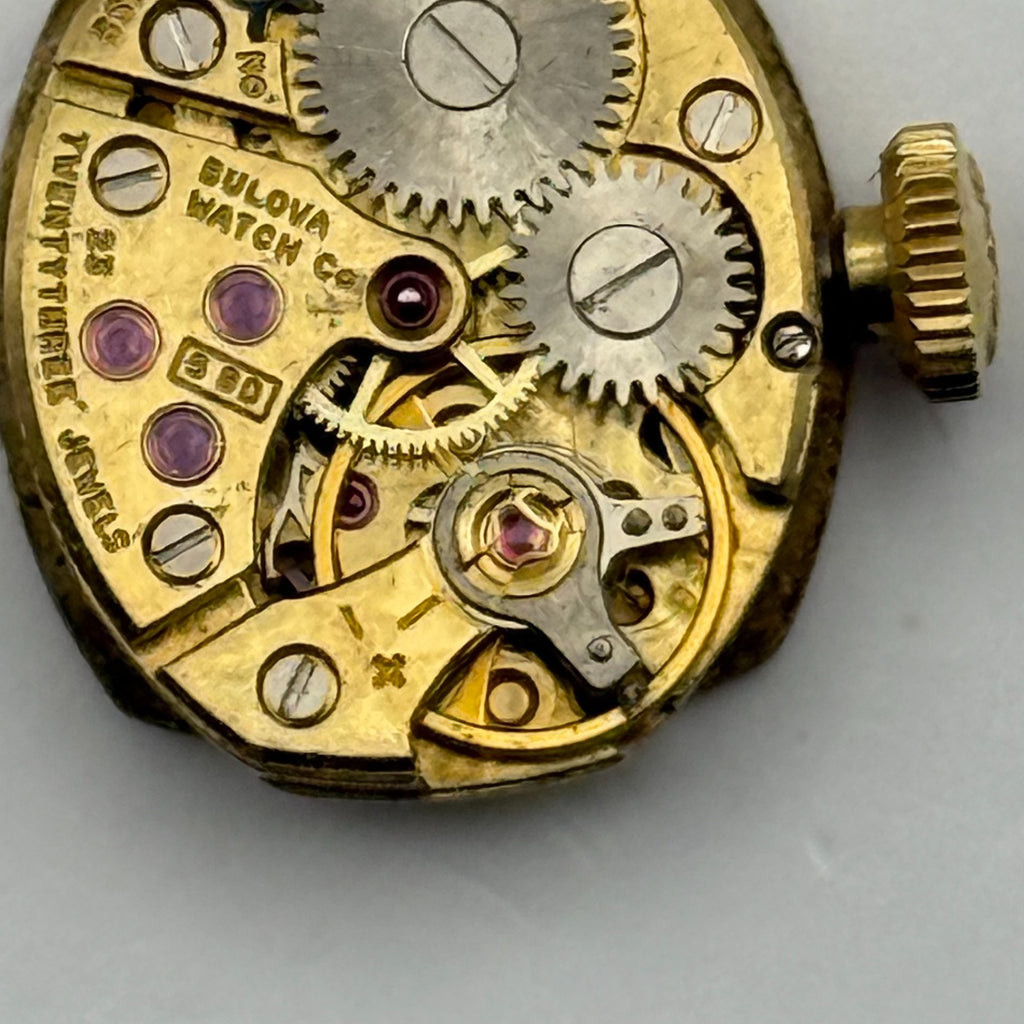 Bulova 5BD Watch Movement Running Ladies 23 Jewels Swiss Manual Wind Parts 13mm
