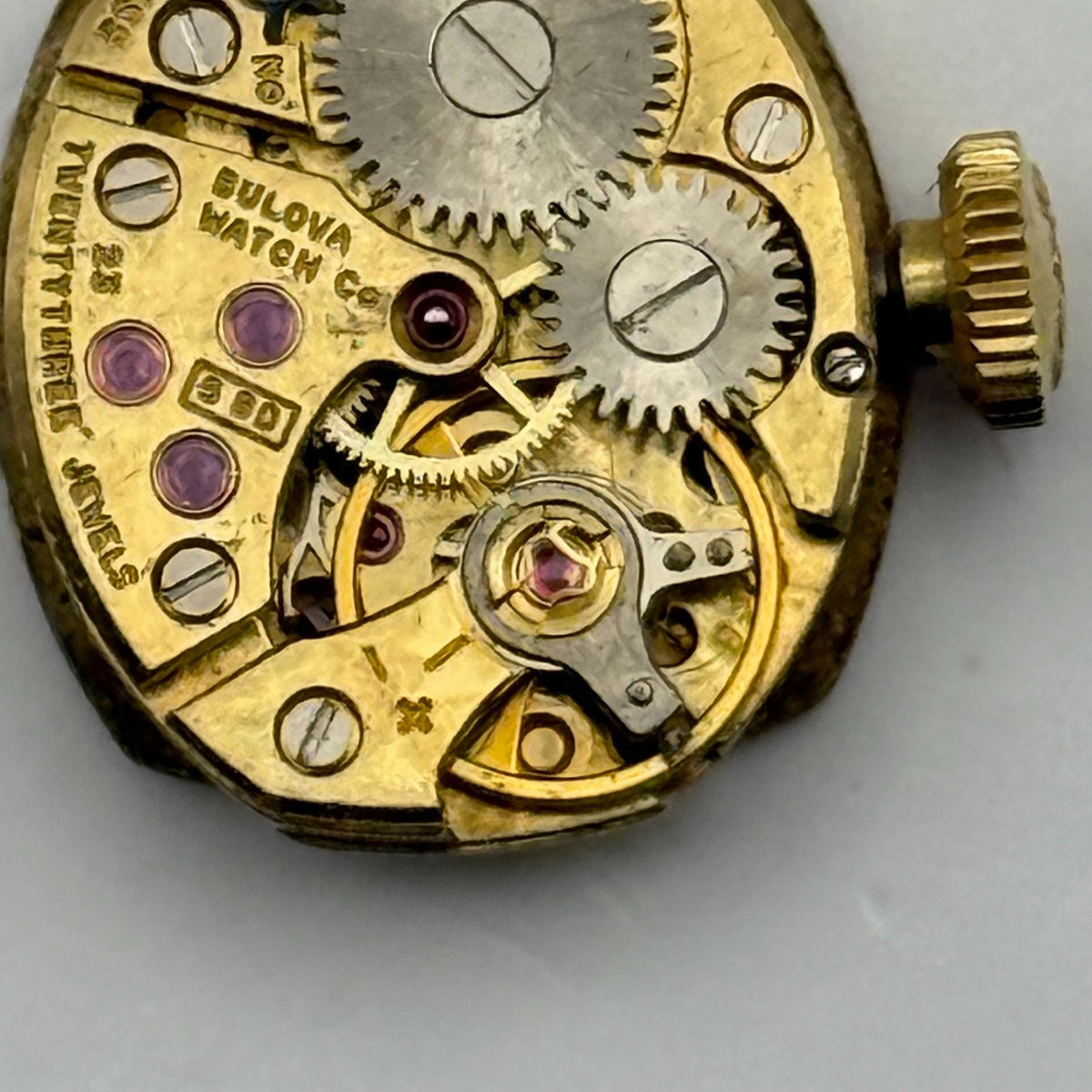 Bulova 5BD Watch Movement Running Ladies 23 Jewels Swiss Manual Wind Parts 13mm