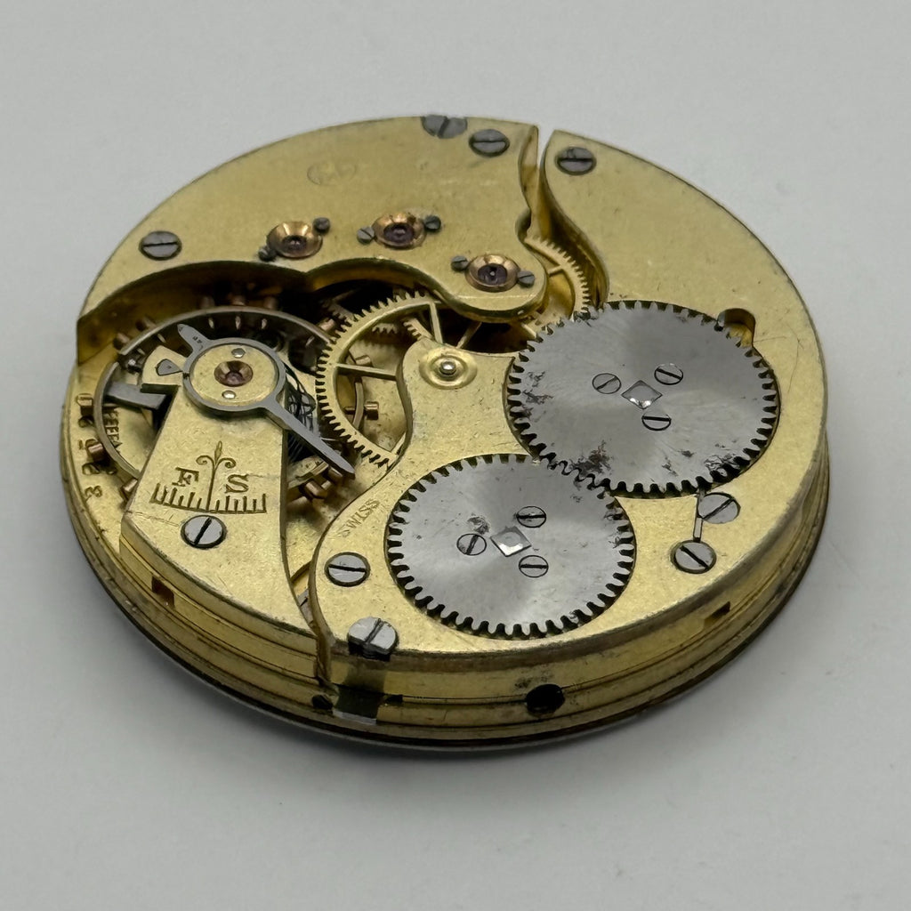 IWC Peerless Pocket Watch Movement Open Face High Grade S&Co Parts 39.9mm