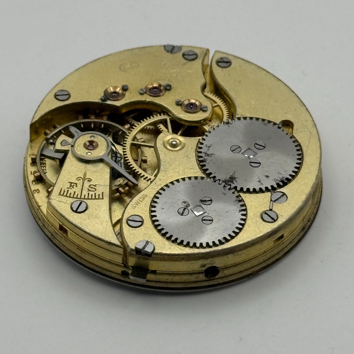 IWC Peerless Pocket Watch Movement Open Face High Grade S&Co Parts 39.9mm