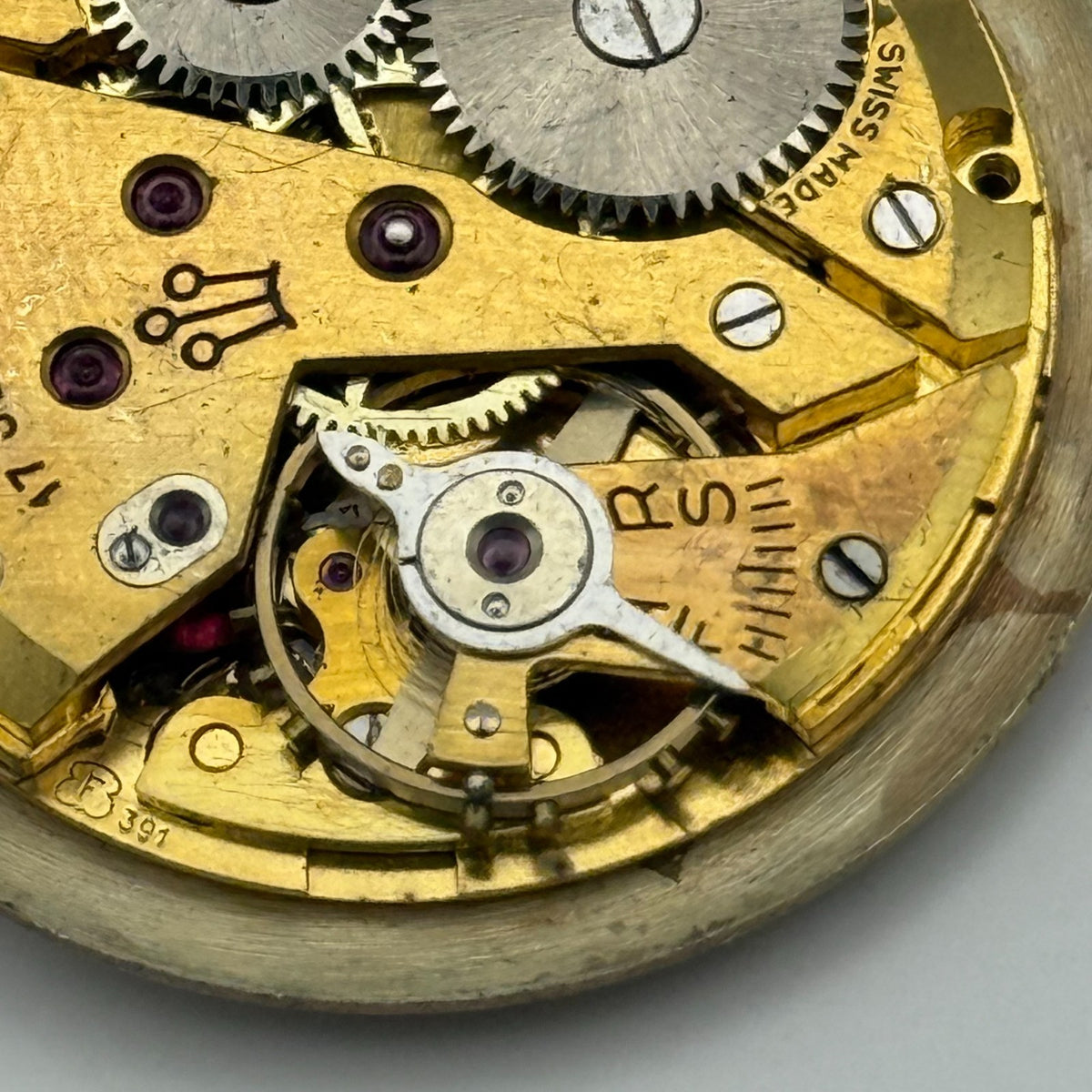 Felsa 391 Watch Movement - Horus 17 Jewels - For Parts / Repair - 26.8mm