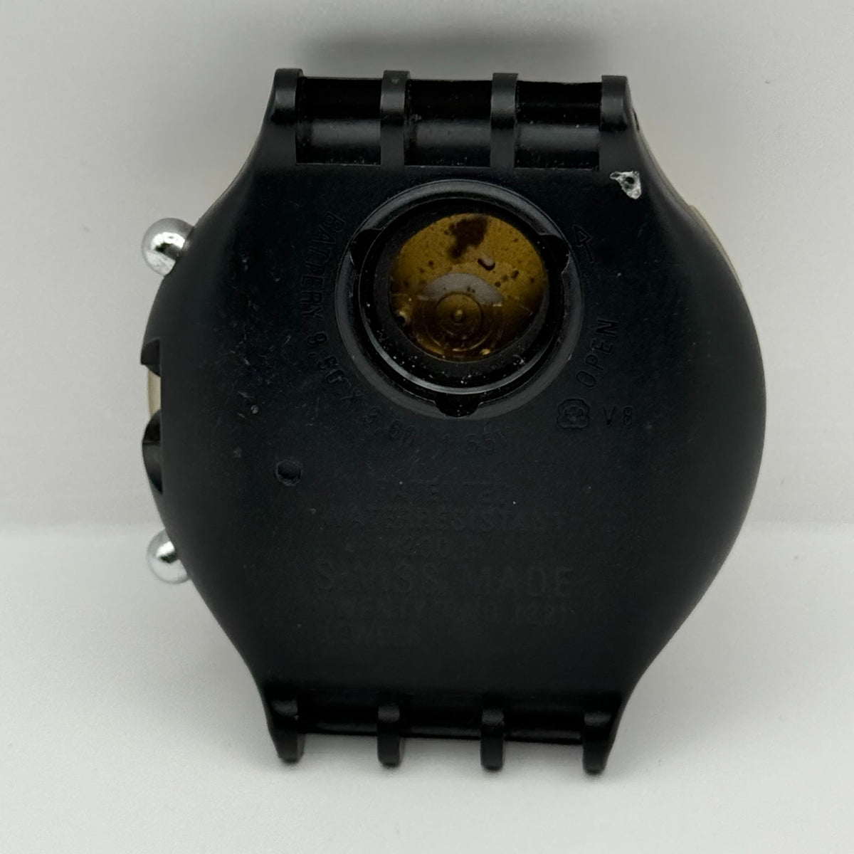 Vintage Swatch Aqua Chrono Watch SBB100 Black Rudder 1992 ETA Quartz 43mm Parts 