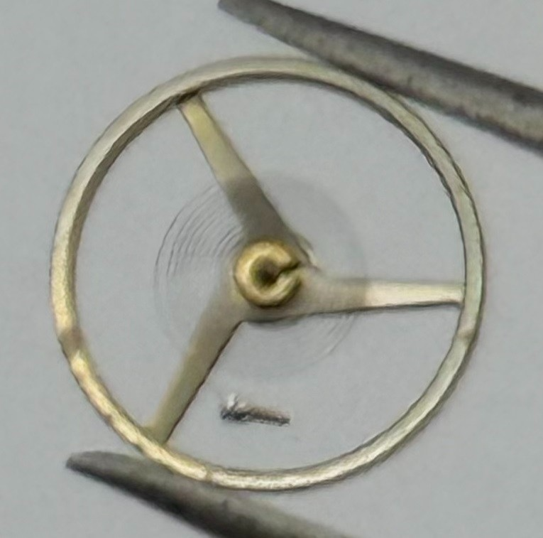 ETA 2412 Balance Wheel Complete And Spring Renata 1413 Watch Movement Parts NOS