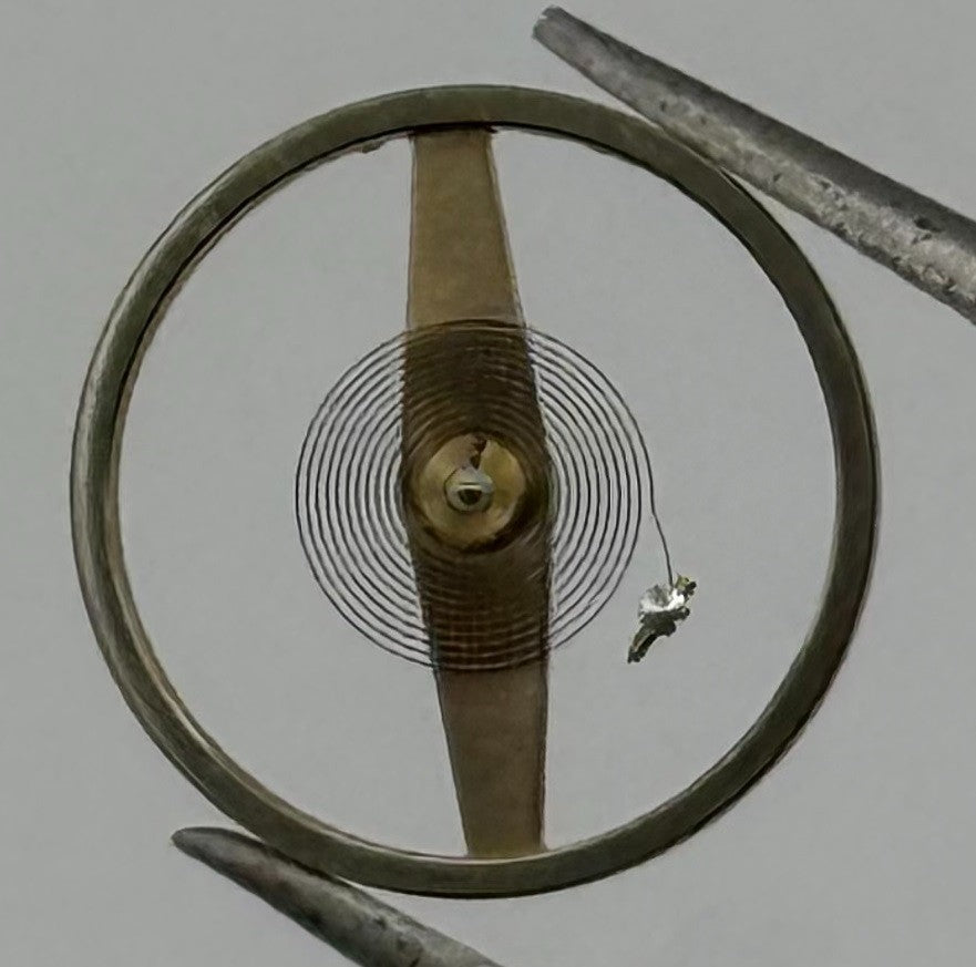 Forster 194 Balance Wheel Complete And Spring 1588 Watch Movement Parts NOS