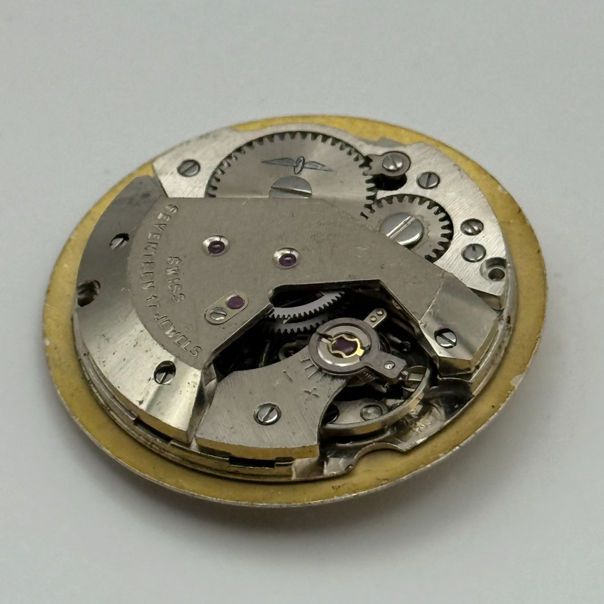 AS 1795 Watch Movement - A. Schild 1795 Rotary - For Parts / Repair - 25.8mm