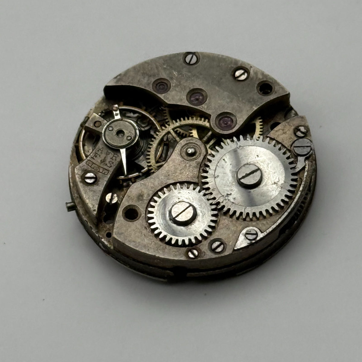 Unidentified Watch Movement Manual Wind Vintage Parts Repair Spares 24.1mm