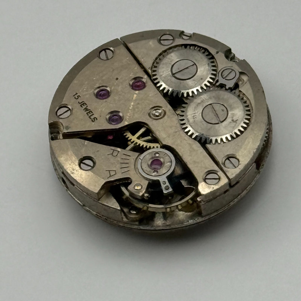 Unidentified Watch Movement Arnex 15 Jewels Swiss Manual Wind Parts 19.6mm