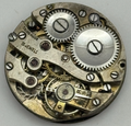 Porcelain Dial Watch Movement Swiss 15 Jewels Manual Wind Parts 23.7mm 