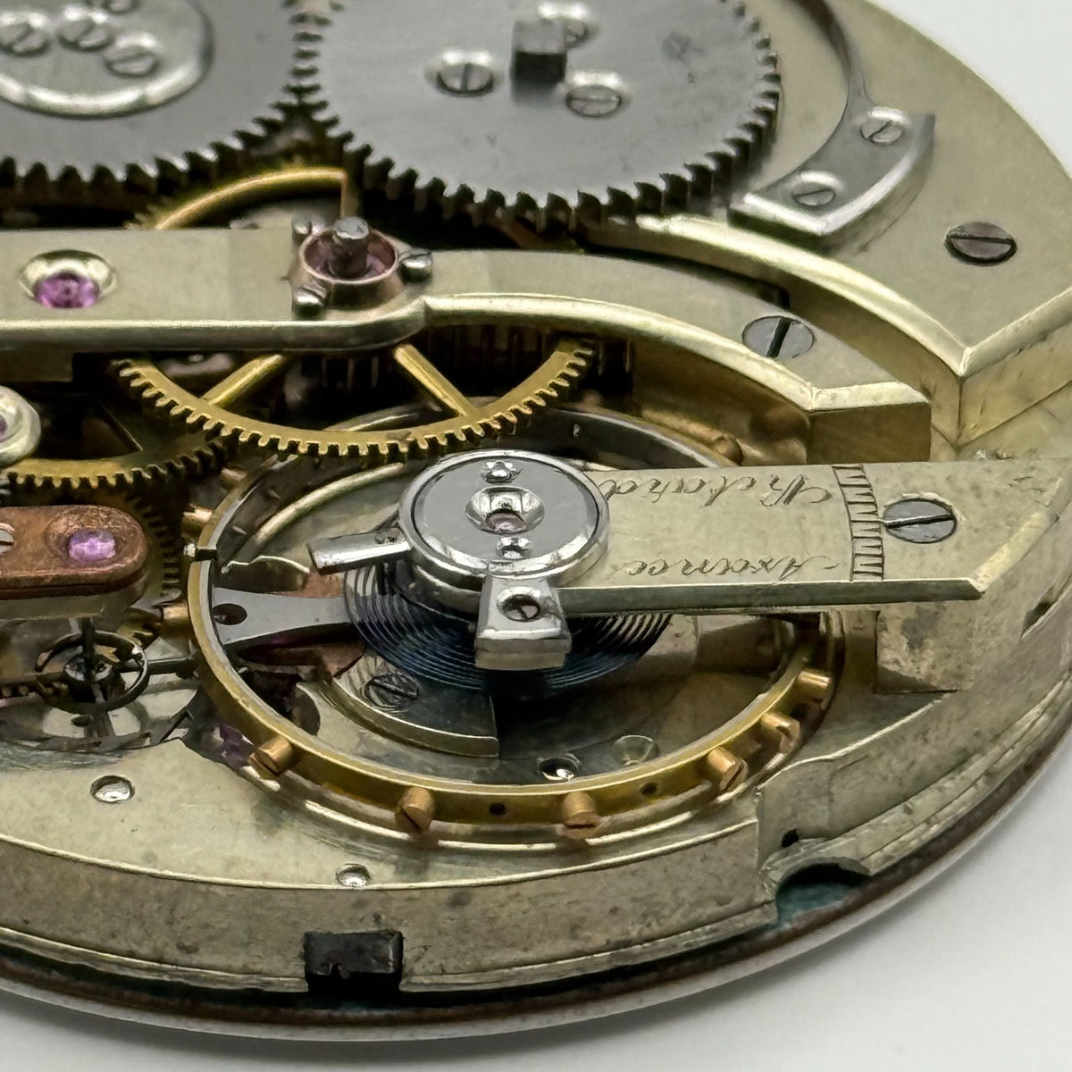 High Grade Pocket Watch Movement Running Antique Hunter Parts Repair 42.8mm