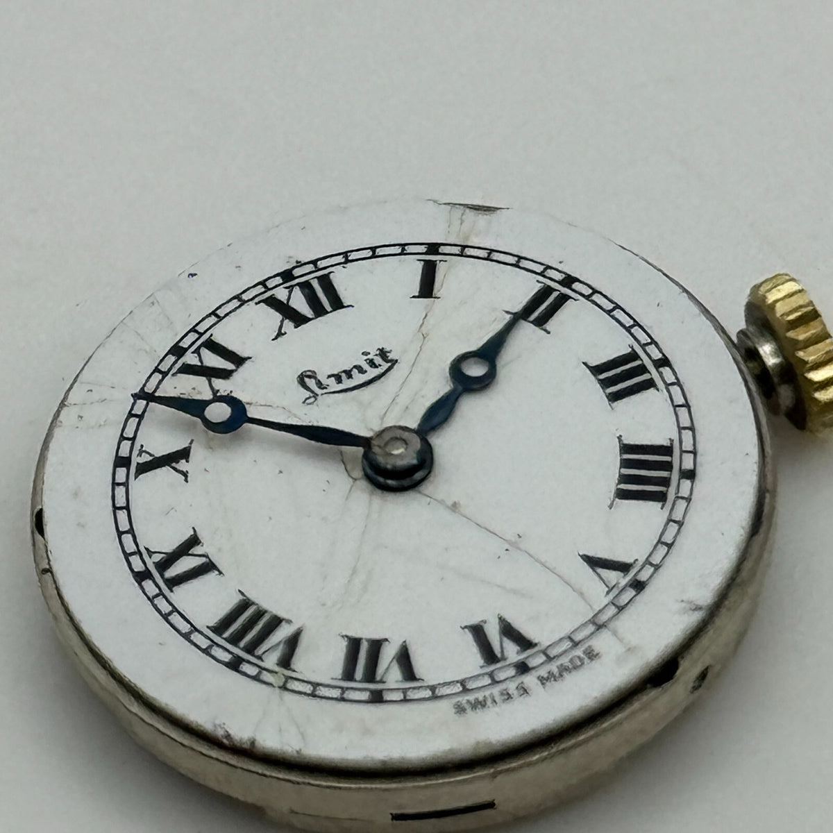 Revue Cal 78 Watch Movement - Roman Numerals - For Parts / Repair - 19.6mm