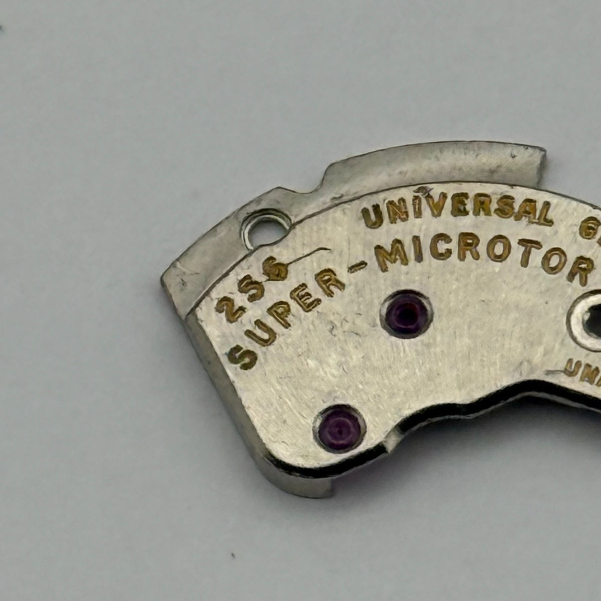 Universal Geneve 256 Super Microtor Bridge Part Watch Movement - Vintage Swiss