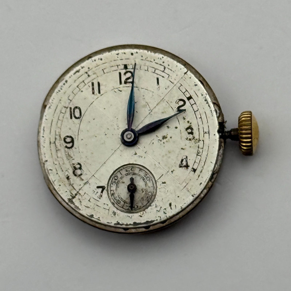 Peseux 60 Watch Movement Rotary 15 Jewels Swiss Manual Wind Parts Repair 18.6mm