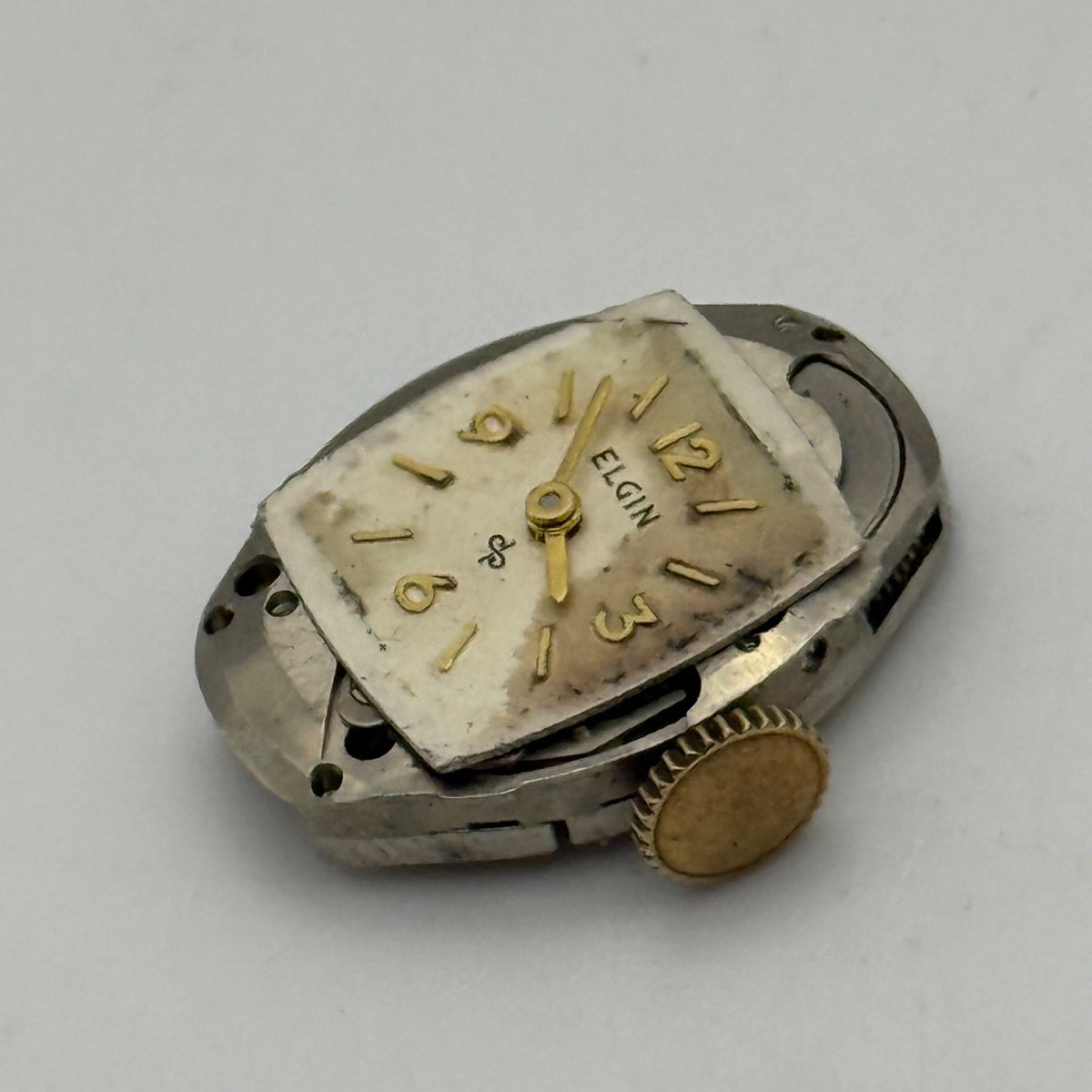 Elgin 662 Watch Movement - 17 Jewels USA American - For Parts / Repair - 14.3mm