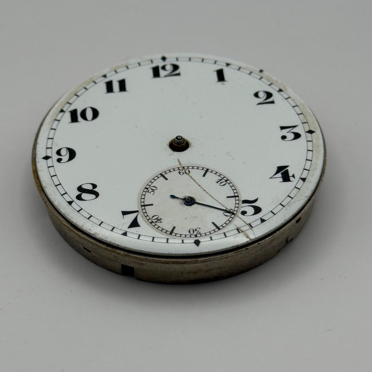 Hunter Pocket Watch Movement 15J Sub Seconds Swiss Manual Wind Parts 41.9mm
