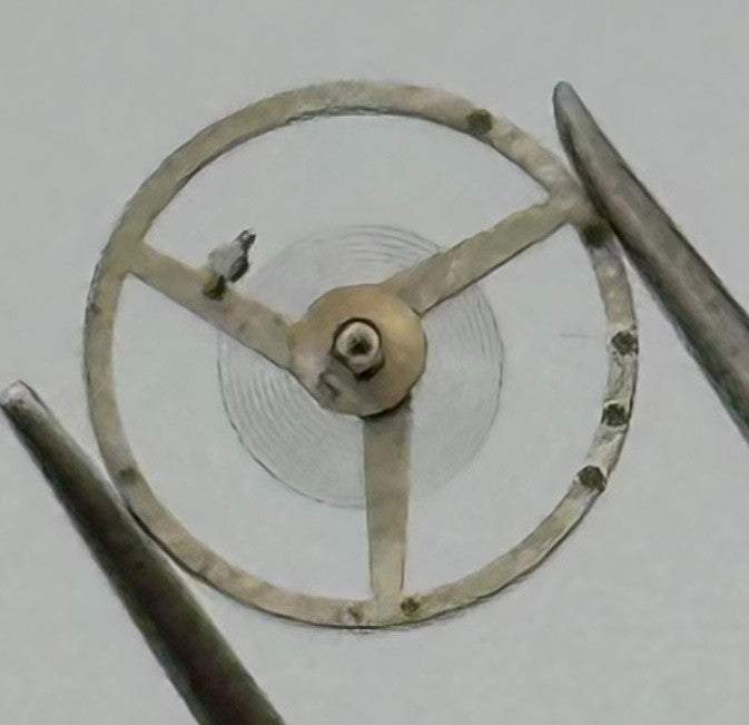 Felsa 4020 4025 Balance Wheel Complete And Spring 1437 Watch Movement Parts NOS