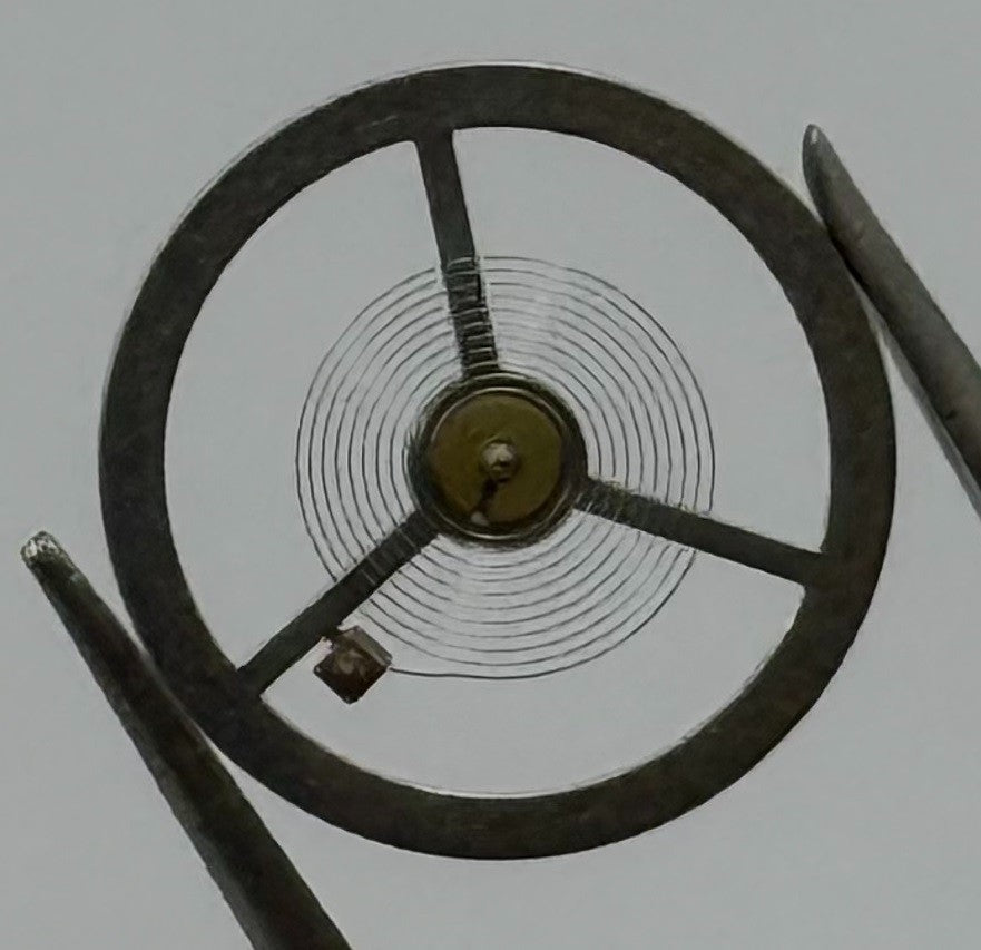 Brac 547 Balance Wheel Complete And Spring 13½’’’ 1751 Watch Movement Parts NOS