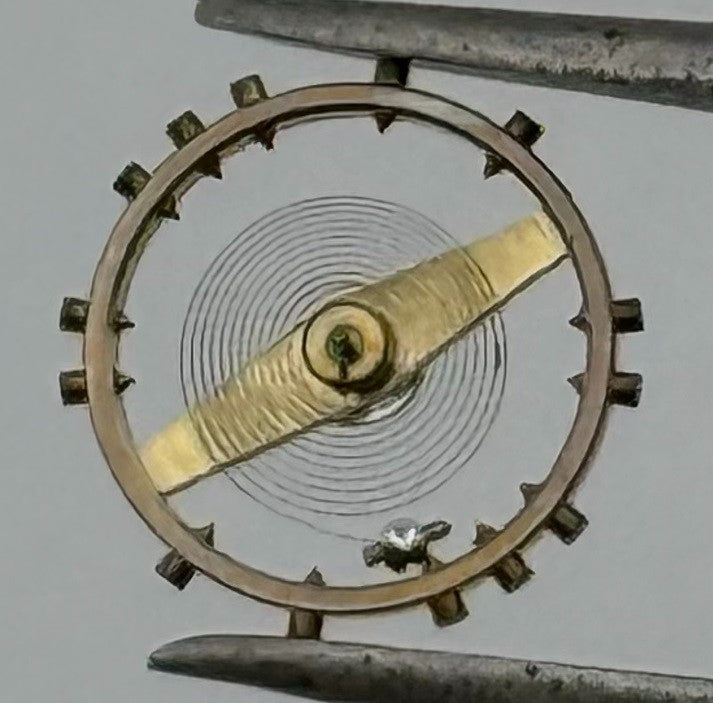 Peseux 60 Balance Wheel Complete And Spring 8¾’’’ 274 Watch Movement Parts NOS
