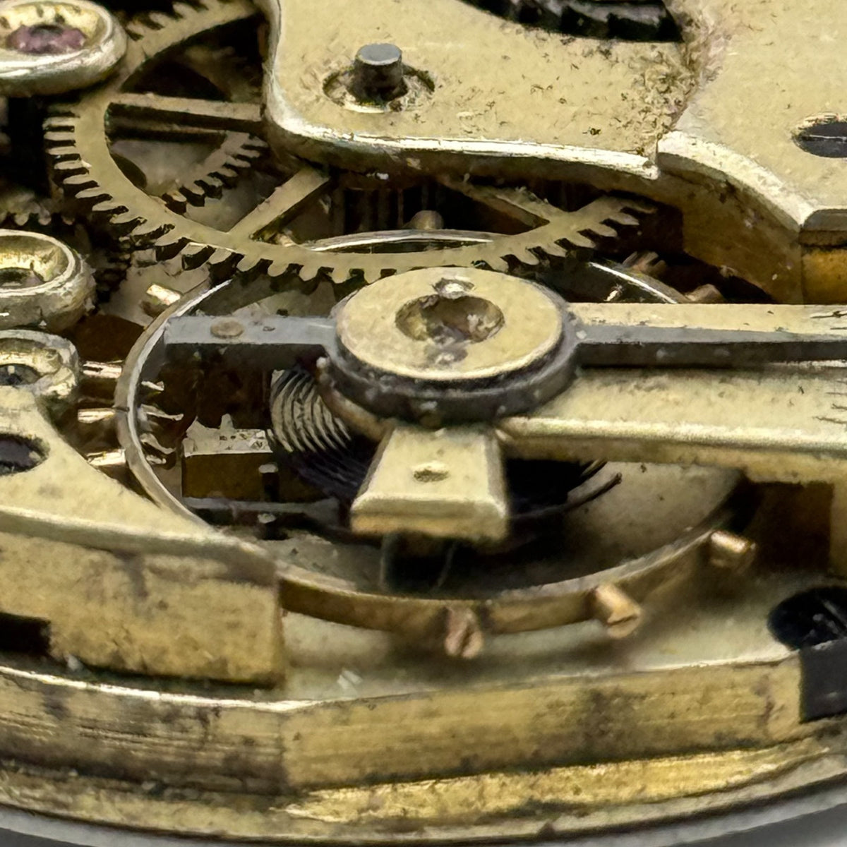 Longines Pocket Watch Movement Antique Hunter Sub Seconds Parts Repair 40.1mm