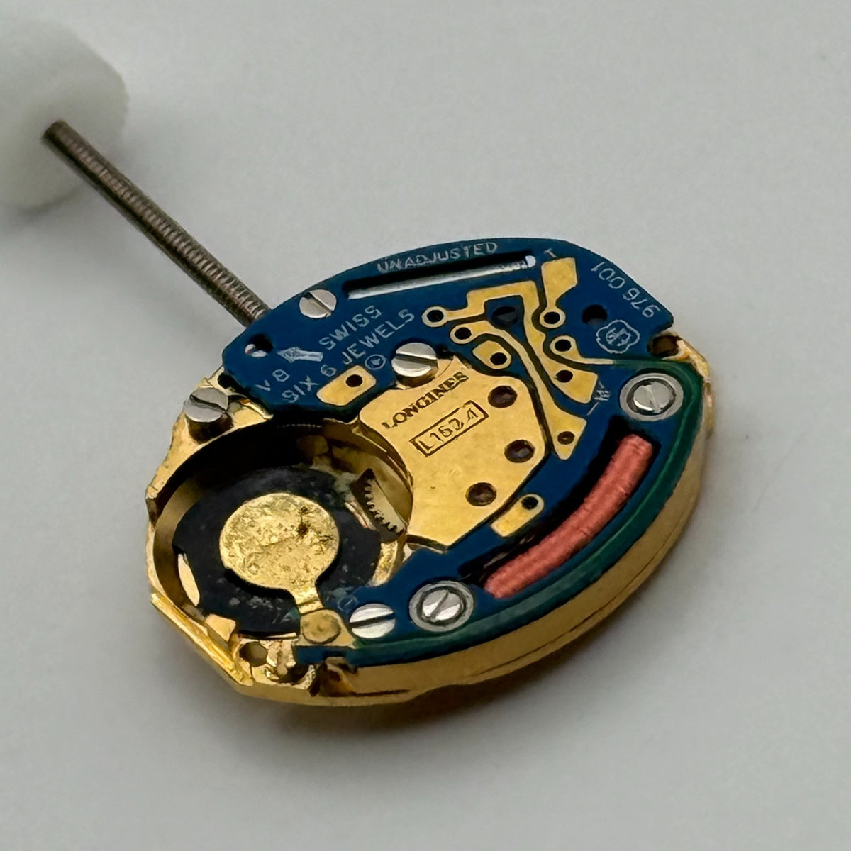 Longines L 153.4 Watch Movement - ETA 976.001 Quartz - For Parts / Repair - 13mm
