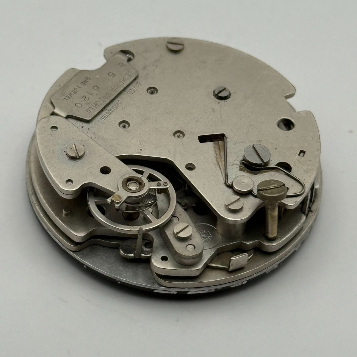 Lemania 1 ATU Watch Movement Yacht Timer Rare B5 6120 Stopwatch 1 Jewel Parts