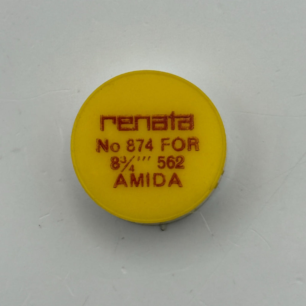 Amida 562 Balance Wheel Complete And Spring 8¾’’’ 874 Watch Movement Parts NOS