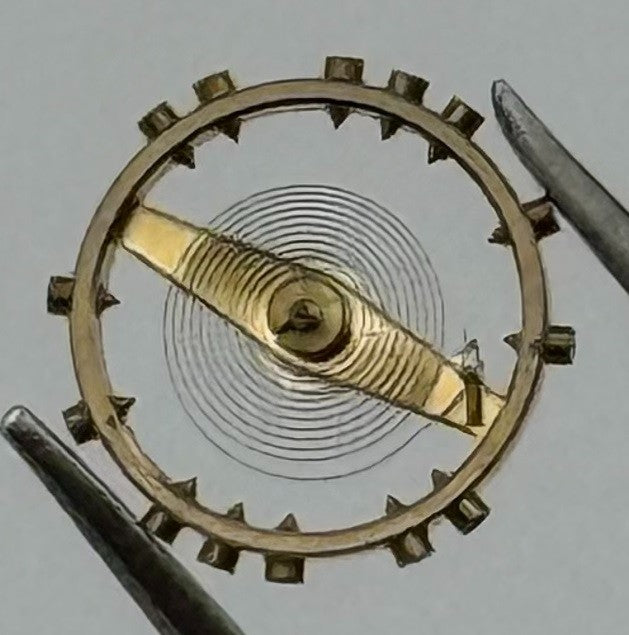 AS 1001 Balance Wheel Complete And Spring 7¾’’’ Renata 610 Watch Movement Parts